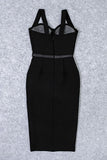 Lilideco-Beth Bandage Dress - Classic Black
