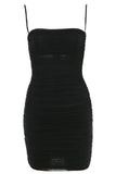 Lilideco-Cassie Bodycon Wrap Mini Dress - Classic Black