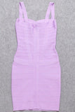 Lilideco-Heidi Bandage Mini Dress - Violet