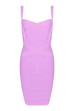Lilideco-Heidi Bandage Mini Dress - Violet