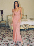 Lilideco-Amiya Maxi Dress Pink