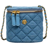 Lilideco Small fragrant style denim blue box bag women's 2024 new hot style high-end all-match one-shoulder Messenger small bag