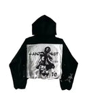 Lilideco Gothic Zip Hoodie Y2K Clothes Mens Womens Harajuku Hip Hop Skull Graphic Oversized Hoodie Sweatshirt Fashion Casual Zip Jacket