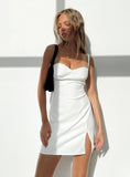 Lilideco-Briana Mini Dress White