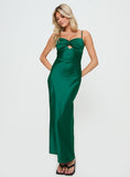 Lilideco-Blackthorn Maxi Dress Green