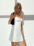 Lilideco-Briana Mini Dress White
