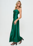 Lilideco-Blackthorn Maxi Dress Green