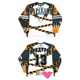 Lilideco Россия Sweatshirt Y2K Jersey Mens Womens Harajuku Hip Hop Letter Graphic Oversized Baseball Jersey Breathable Long Sleeve Tops