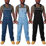 Lilideco Vintage Patchwork Cargo Pants Mens Denim Overalls Spring Autumn   Oversize Romper Jeans Trousers Casual Jumpsuit Plus Size 5XL