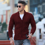 Lilideco Fashion Solid jacquard Knitwear Men Long sleeved V-neck Button knitted cardigan Autumn Winter Slim Fit Tops Sweater Coat Male