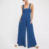 Lilideco Sleeveless Tube Top Work Pants Women's Sexy Vest Casual Bell Bm Jumpsuit Loose Wide Leg Solid Color Flowy Rompers