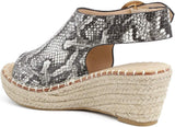 Lilideco Malandrino Womens Cirkly Espadrille Wedge Sandal