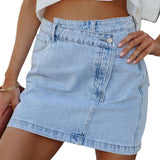 Lilideco Skirts for Women Skirts for Women Denim Skirt for Women Cotton High Waisted Shorts for Summer