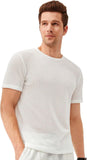 Lilideco Men's Round Neck Short Sleeve Waffle Knit Tee Summer Casual T Shirt Tops