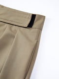 Lilideco Hook-and-Loop Fastener Wide Leg Velcro Pants