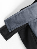 Lilideco Hook-and-Loop Fastener Wide Leg Velcro Pants