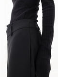 Lilideco Asymmetrical Layer Button Wide Leg Dress Pants