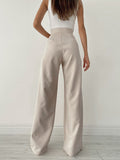 Lilideco Palazzo Tied Wide Leg Dress Pants