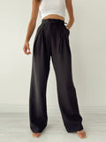 Lilideco Palazzo Tied Wide Leg Dress Pants