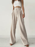 Lilideco Palazzo Tied Wide Leg Dress Pants