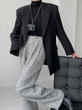 Lilideco Tweed Wide Leg Dress Pants