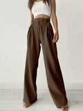 Lilideco Palazzo Tied Wide Leg Dress Pants