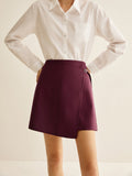 Lilideco Wrap Mini Skirt