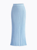 Lilideco Leisure Pleated Knit Skirt