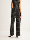 Lilideco Casual Checked Tweed Pants