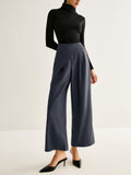 Lilideco Asymmetrical Wide-Leg Pants