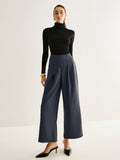 Lilideco Asymmetrical Wide-Leg Pants