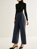 Lilideco Asymmetrical Wide-Leg Pants