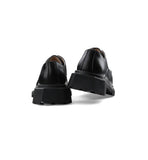 Lilideco Black Square Toe Leather Shoes