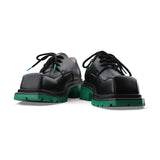 Lilideco Black Square Toe Leather Shoes