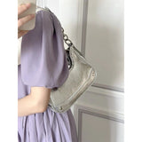 Lilideco Bag women's 2024 new summer French light luxury popular this year silver underarm high-quality texture niche Messenger bag