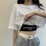 Lilideco White High Waist Crop Top