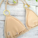 Lilideco 2022 New Sexy Bikinis Sequins Golden Color Women Bandage Bikini Set Push-up Padded Bra Swimsuit Suit Swimwear 2570