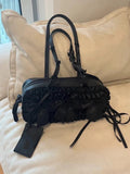 Lilideco Versatile and high-end black bow armpit bag for women 2024 new spring shoulder handheld Boston bag