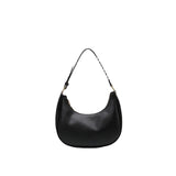 Lilideco 2024 new trendy women's bag crescent underarm bag high-quality stylish one-shoulder handbag contrast color crescent saddle bag