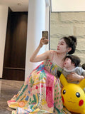 Lilideco-Super Fairy Thailand Travel Photo Strap Dress