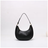 Lilideco 2024 new trendy women's bag crescent underarm bag high-quality stylish one-shoulder handbag contrast color crescent saddle bag