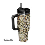 Lilideco Animal UV printing 40OZ ice cup first and second generation spot stainless steel thermos cup car handle beer water cup