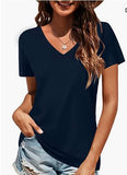 Lilideco 2024 Summer New Women's Tops T-shirts Basic T-shirts