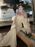 Lilideco-Trailing French Light Wedding Dress Graduation Dress