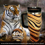 Lilideco Animal UV printing 40OZ ice cup first and second generation spot stainless steel thermos cup car handle beer water cup