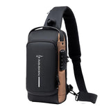 Lilideco  Men's Crossbody Bag Anti-theft Chest Bag Sports Shoulder Bag Men's Motorcycle Backpack Fashion Casual Waist Bag