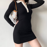 Lilideco Perfect Match Knit Polo Dress ~