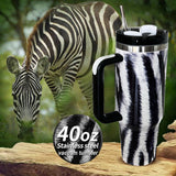 Lilideco Animal UV printing 40OZ ice cup first and second generation spot stainless steel thermos cup car handle beer water cup