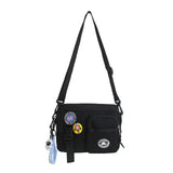 Lilideco Casual messenger bag men's trendy brand sports ins Harajuku style 2024 new female trendy cool student one-shoulder mobile phone bag