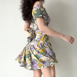 Lilideco Flora Oil Painting Dress ~